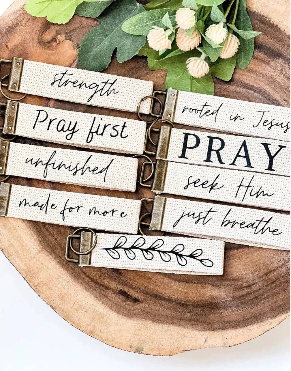 Canvas Wristlet Keychain: Be You