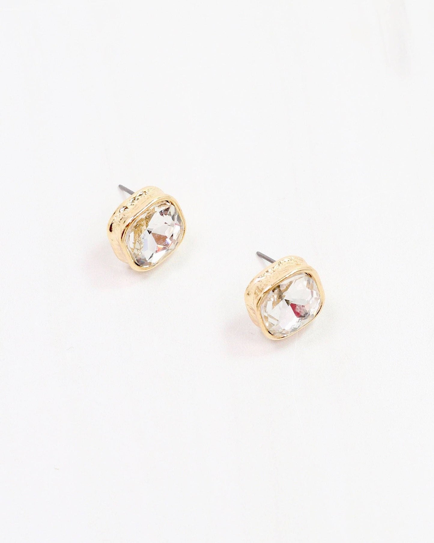 Fontaine Crystal Stud Gold: Default