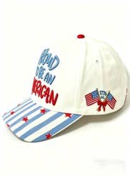 PREORDER Proud to Be an American Hat – Patriotic Embroidered Hat - EST delivery June 4-5
