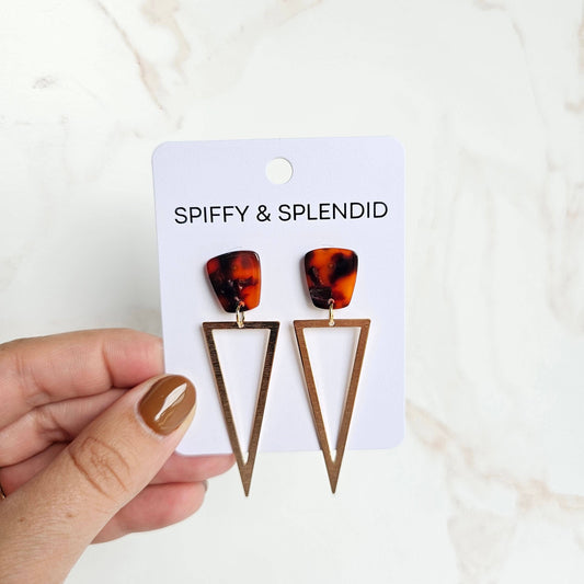 Tinley Earrings - Sedona Tortoise // Fall, Jewelry, Gifts