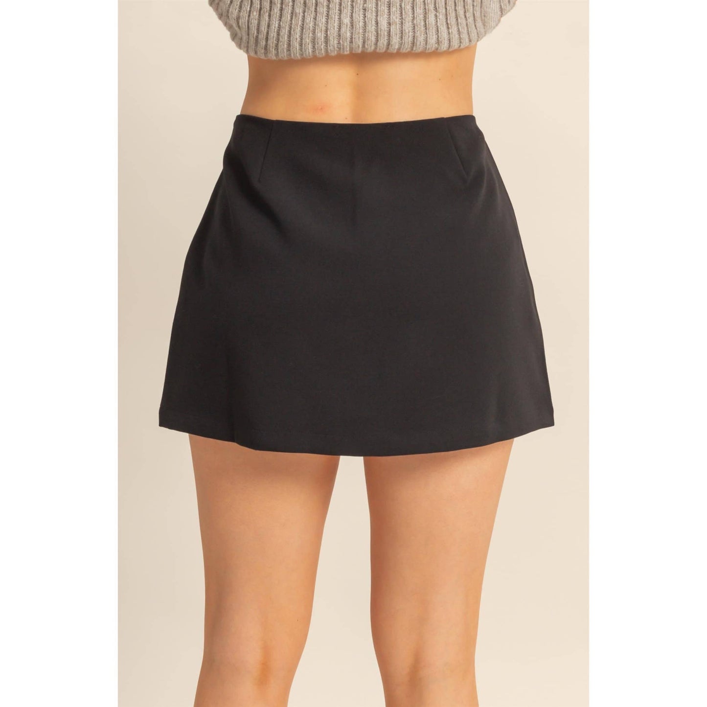 Modern Mini Skort: BLACK