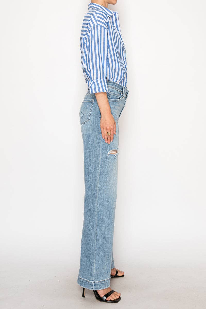 Corset Ultra High Rise Modern Wide Jeans: