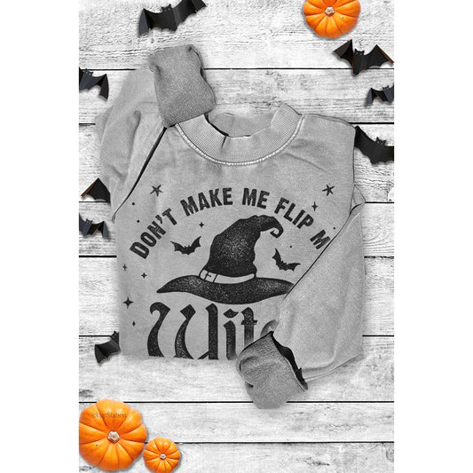 WITCH SWITCH MINERAL GRAPHIC SWEATWHIRTS: Mineral Grey / S-M-L-XL(1-2-2-1)