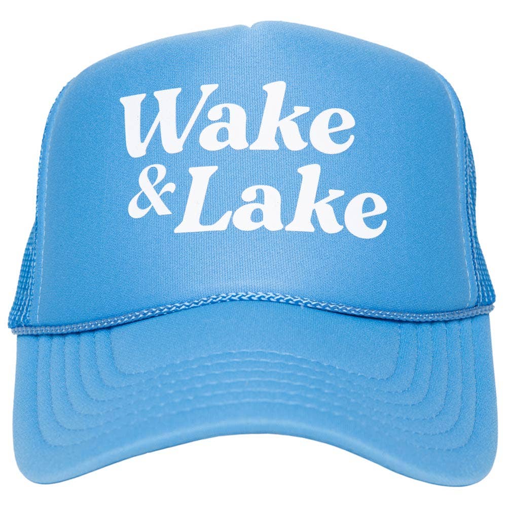Wake & Lake Wholesale Foam Trucker Cap: Cobalt Blue