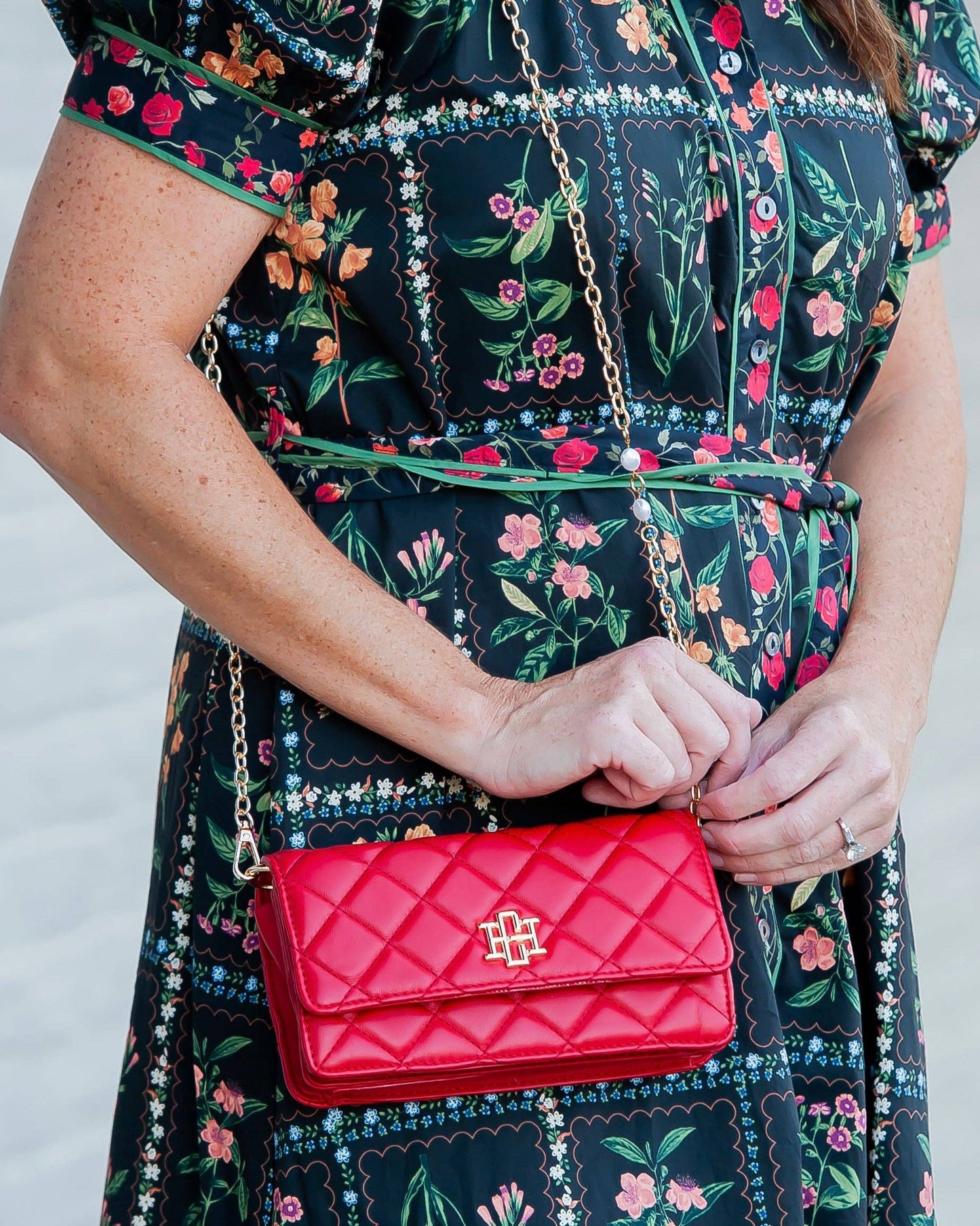 Brynleigh Clutch Crossbody Red SQ: Default