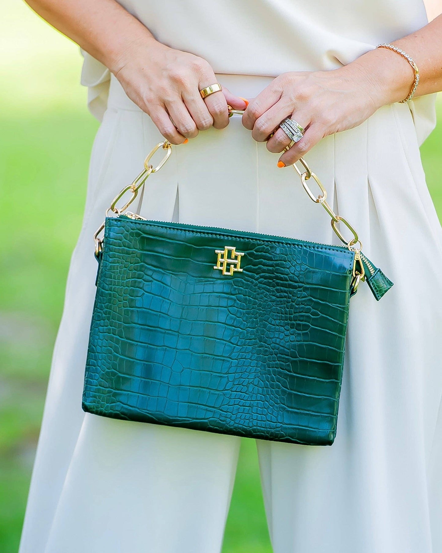Ariana Crossbody Hunter Green EC: Default