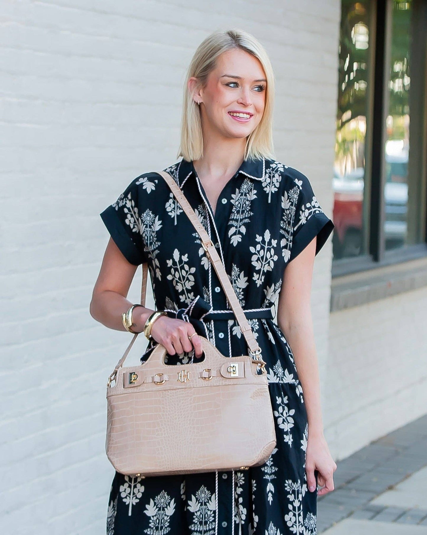 Savannah Handbag Latte EC: Default