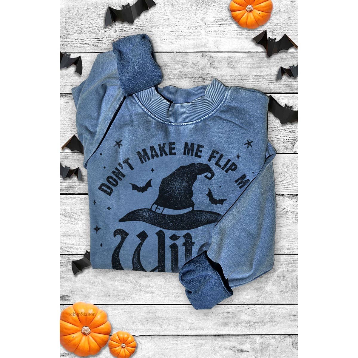 WITCH SWITCH MINERAL GRAPHIC SWEATWHIRTS: Mineral Grey / S-M-L-XL(1-2-2-1)