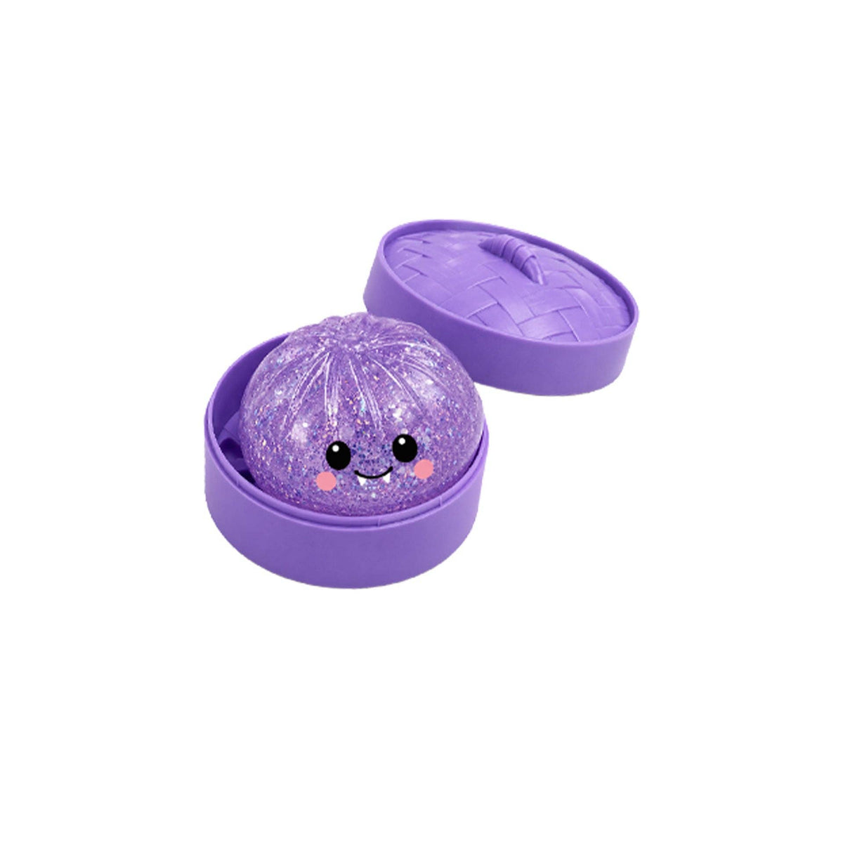 Halloween Steamed Bun with Steamer Basket Squishy Toy: White