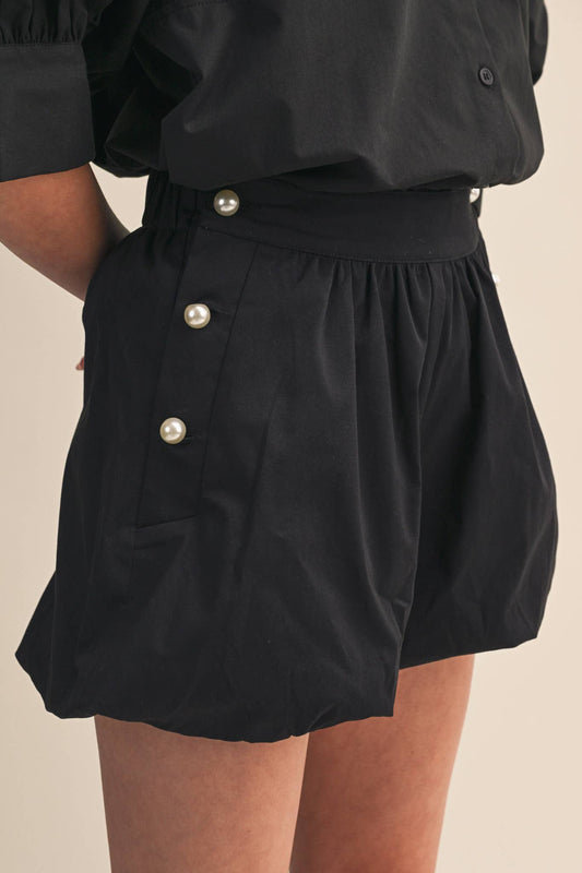 PRE ORDER-Midnight Pearl Bubble Shorts