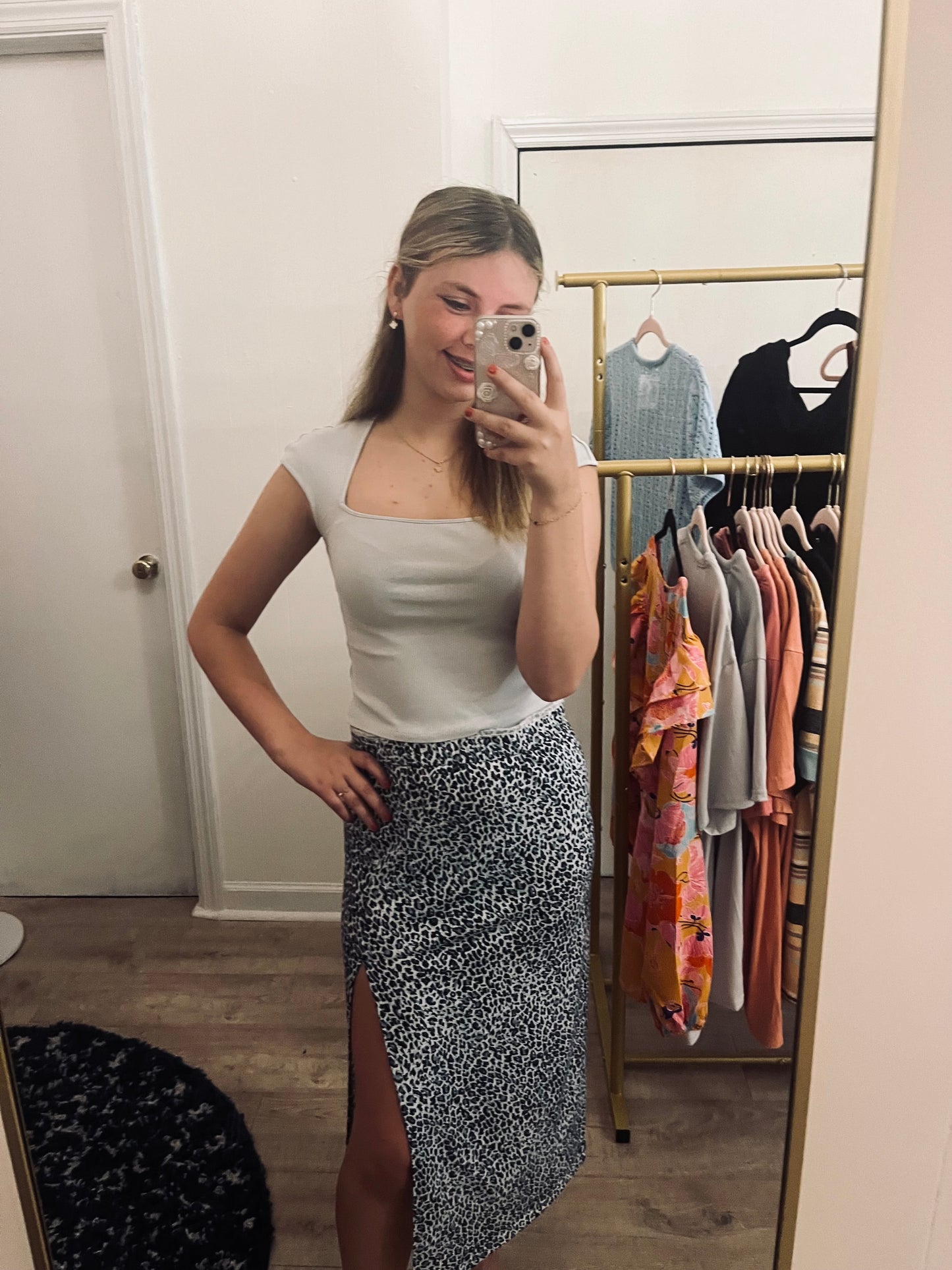 Cheetah Print Skirt