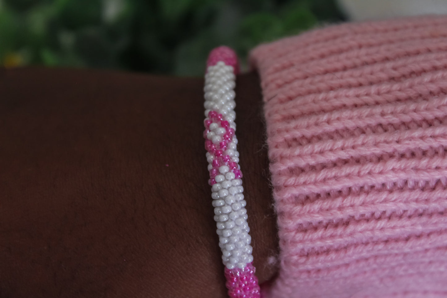 Pink Beaded Bracelets