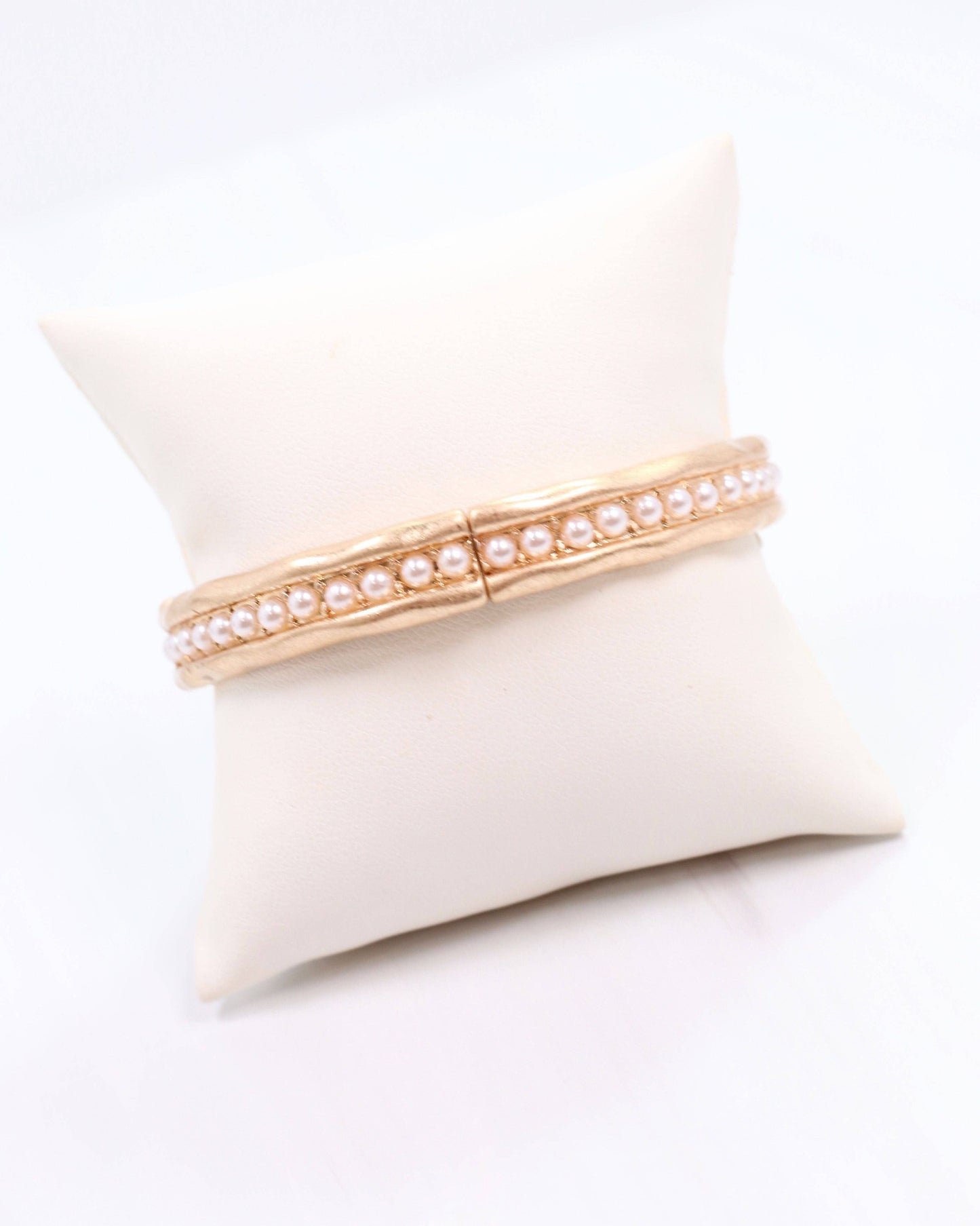 Katarina Stretch Bracelet Pearl: Default