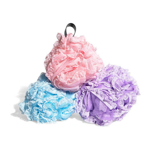 Lacy Loofahs - Pastel - Mixed set