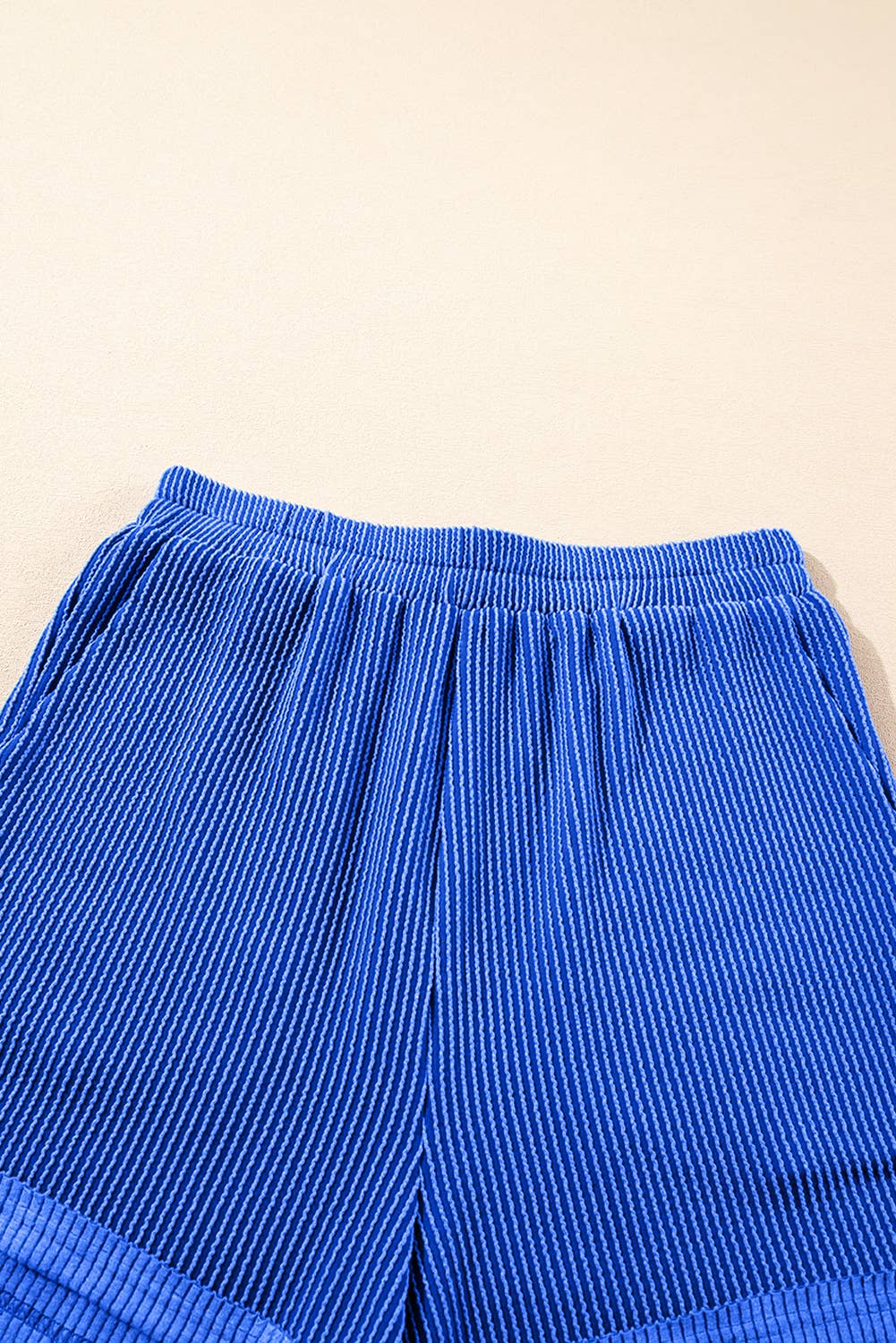 Farah | Corded Half Zip Tank Top Two Piece Shorts Set