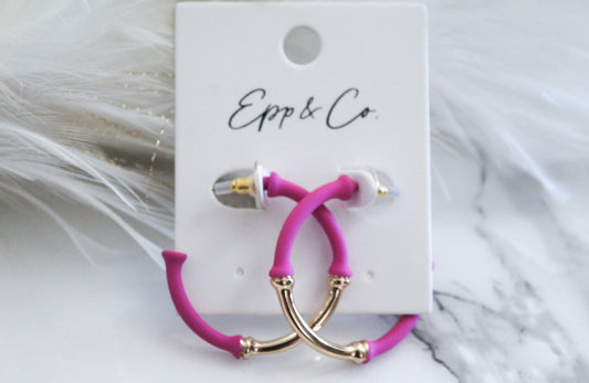 Pink And Gold Epp & Co Hoops