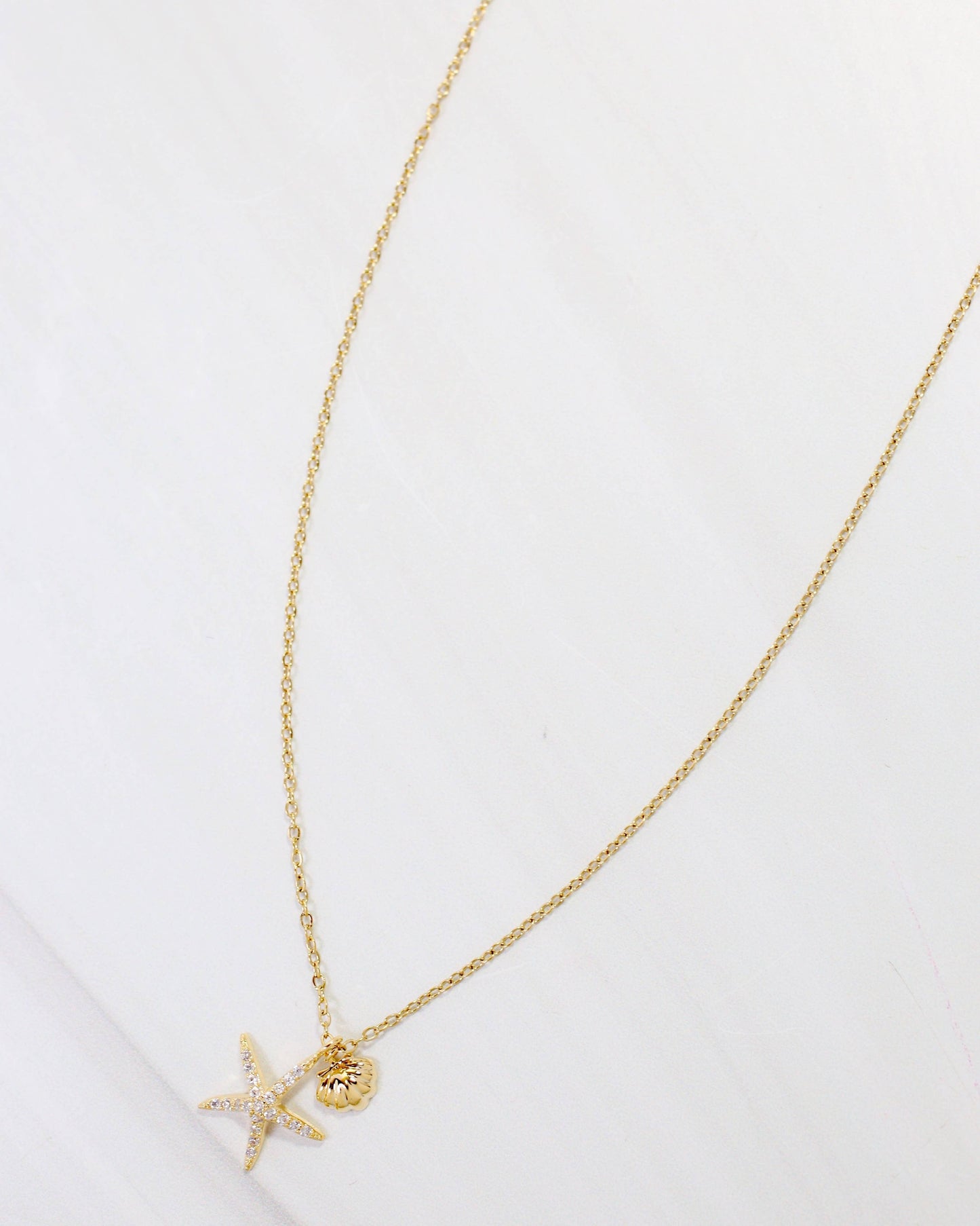 Socorro Starfish Necklace WR Gold: Default