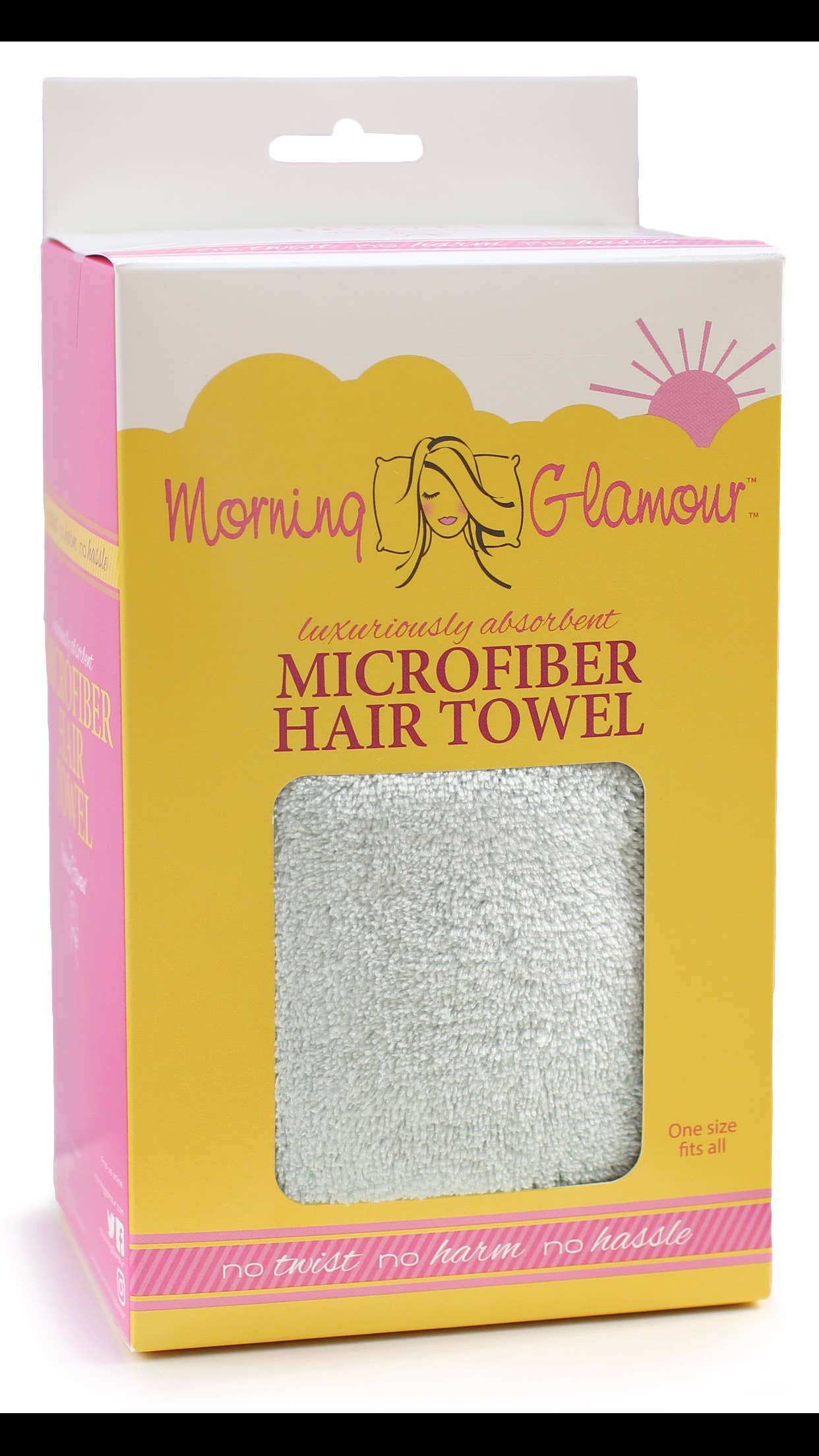 The Patented Microfiber Salon Hair Towel: White