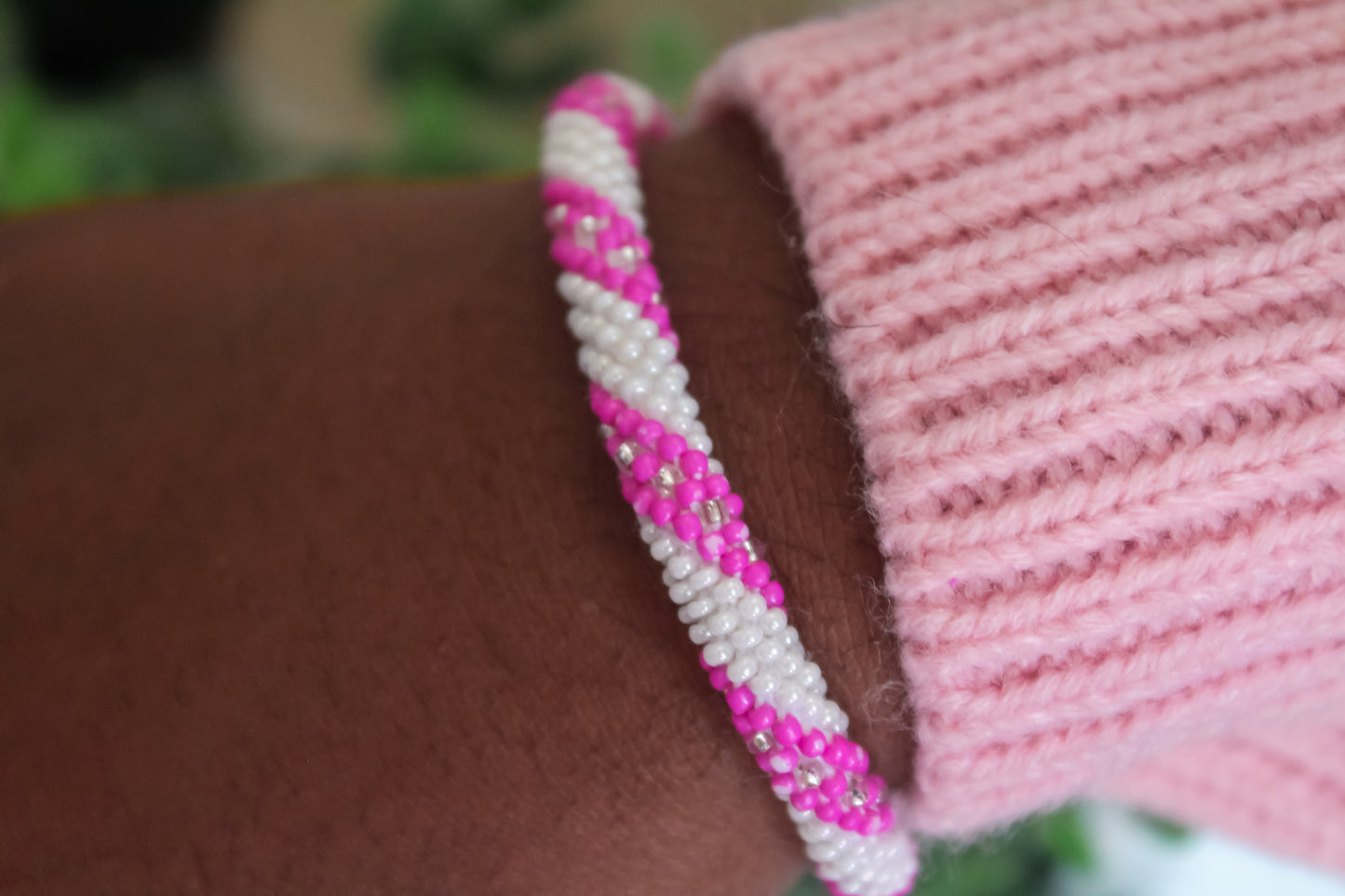 Pink Beaded Bracelets