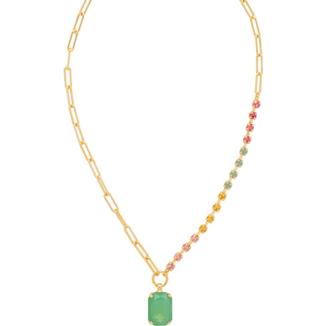Iris Asymmetrical Pendant Necklace