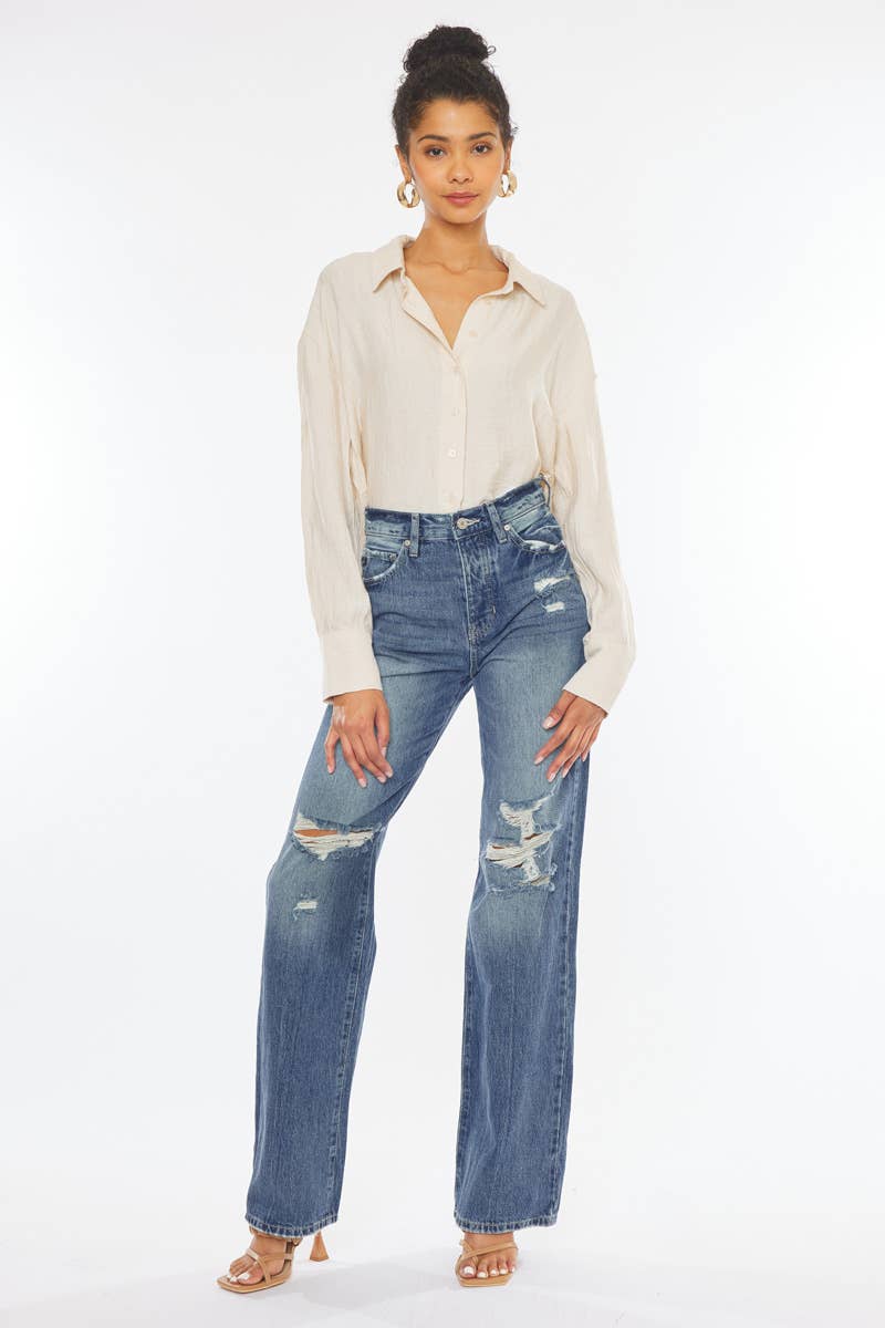 KanCan Ultra High Rise 90’s Wide Leg Flare