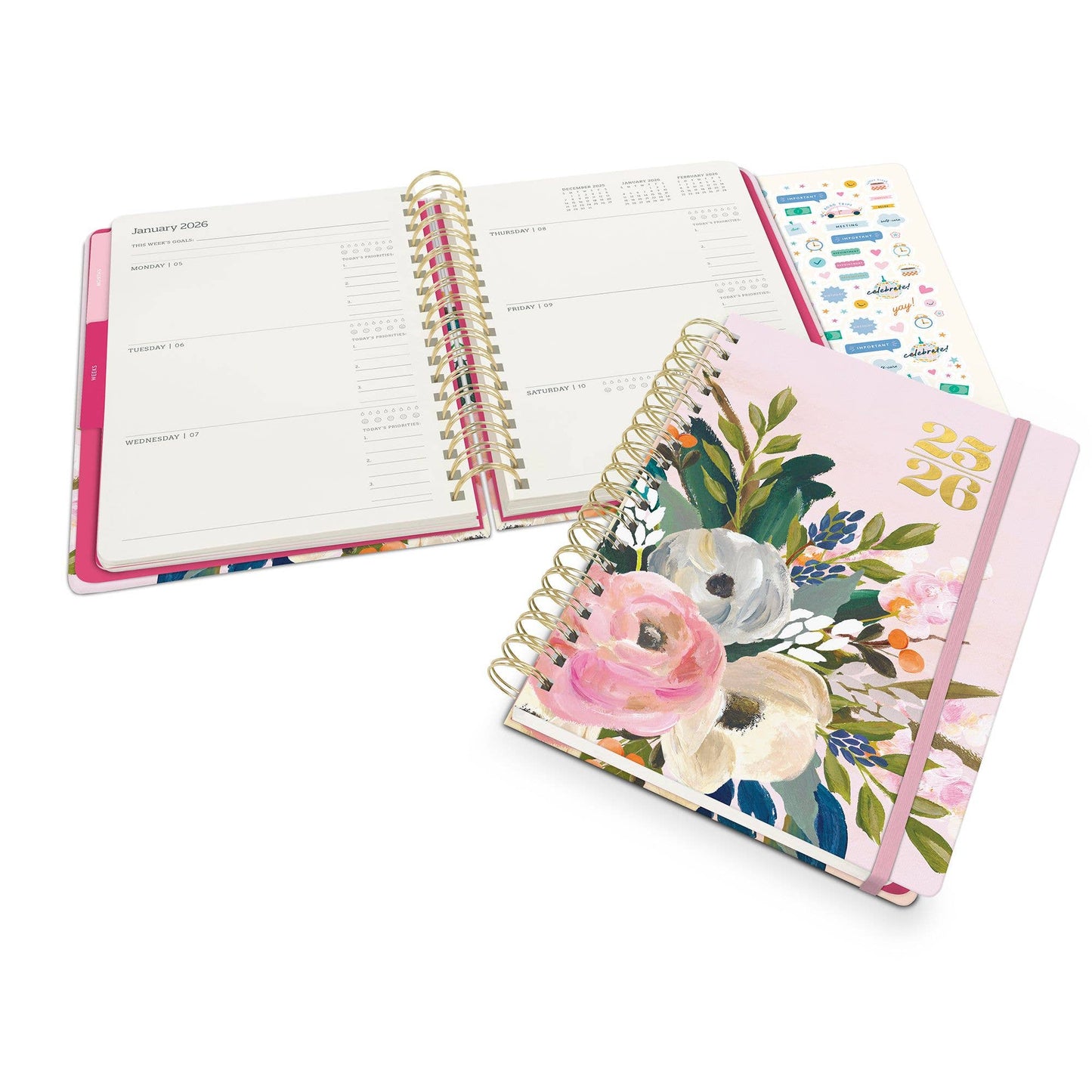 2026 Bella Flora Tri-Tab Planner