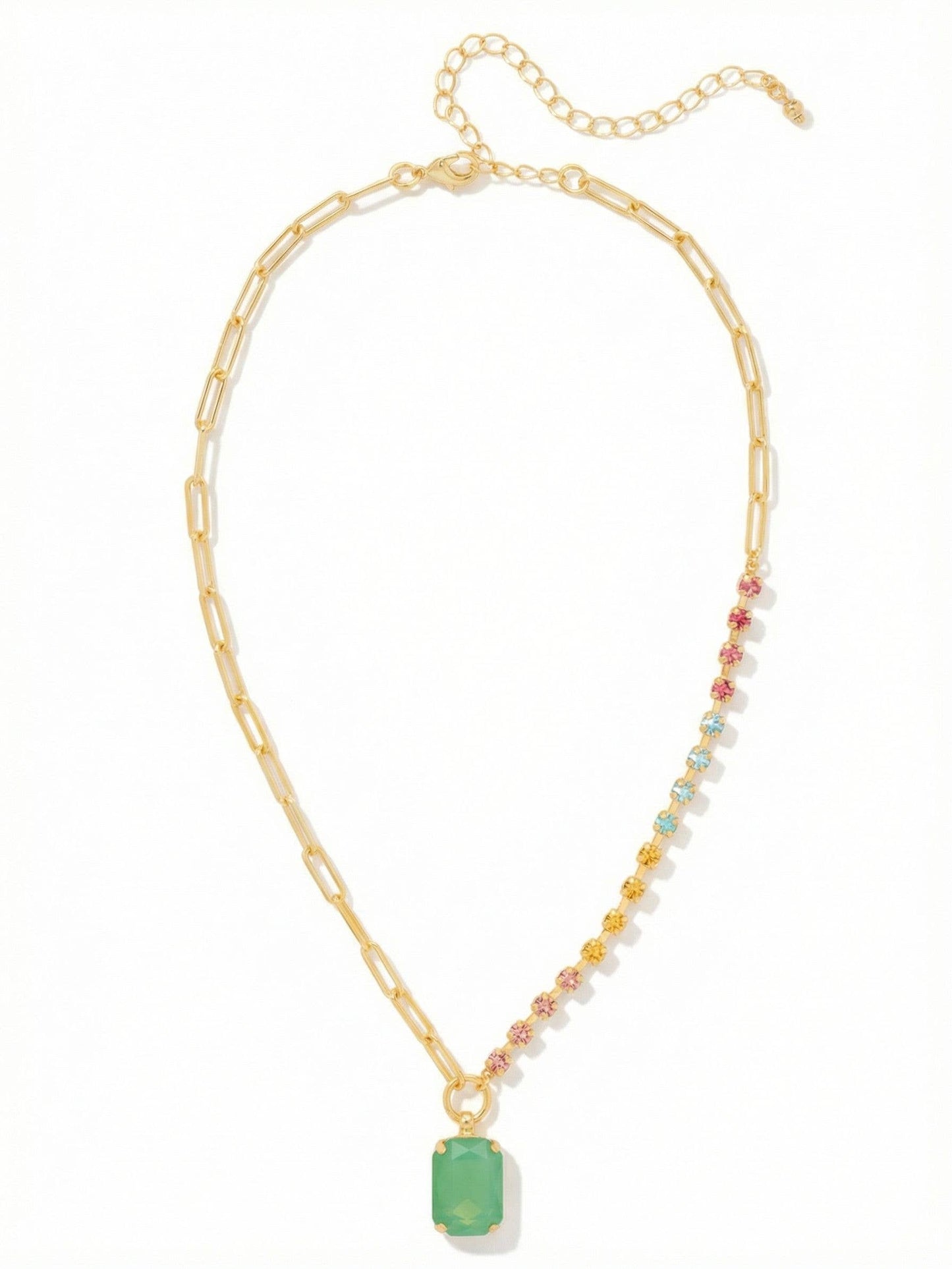 Iris Asymmetrical Pendant Necklace