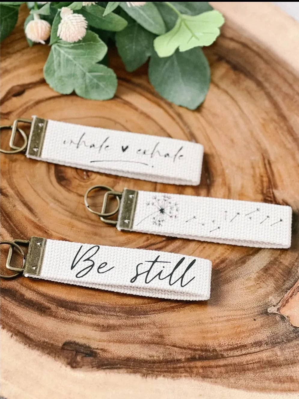Canvas Wristlet Keychain: Be You