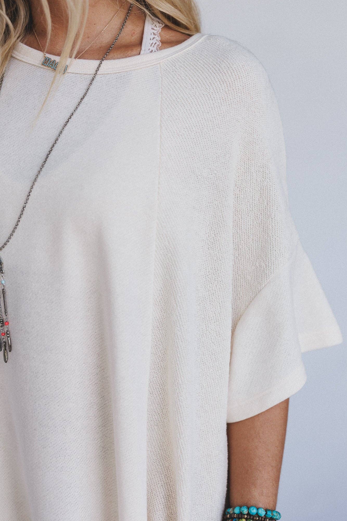 Meadowlight Tunic Dress - Cream: Cream