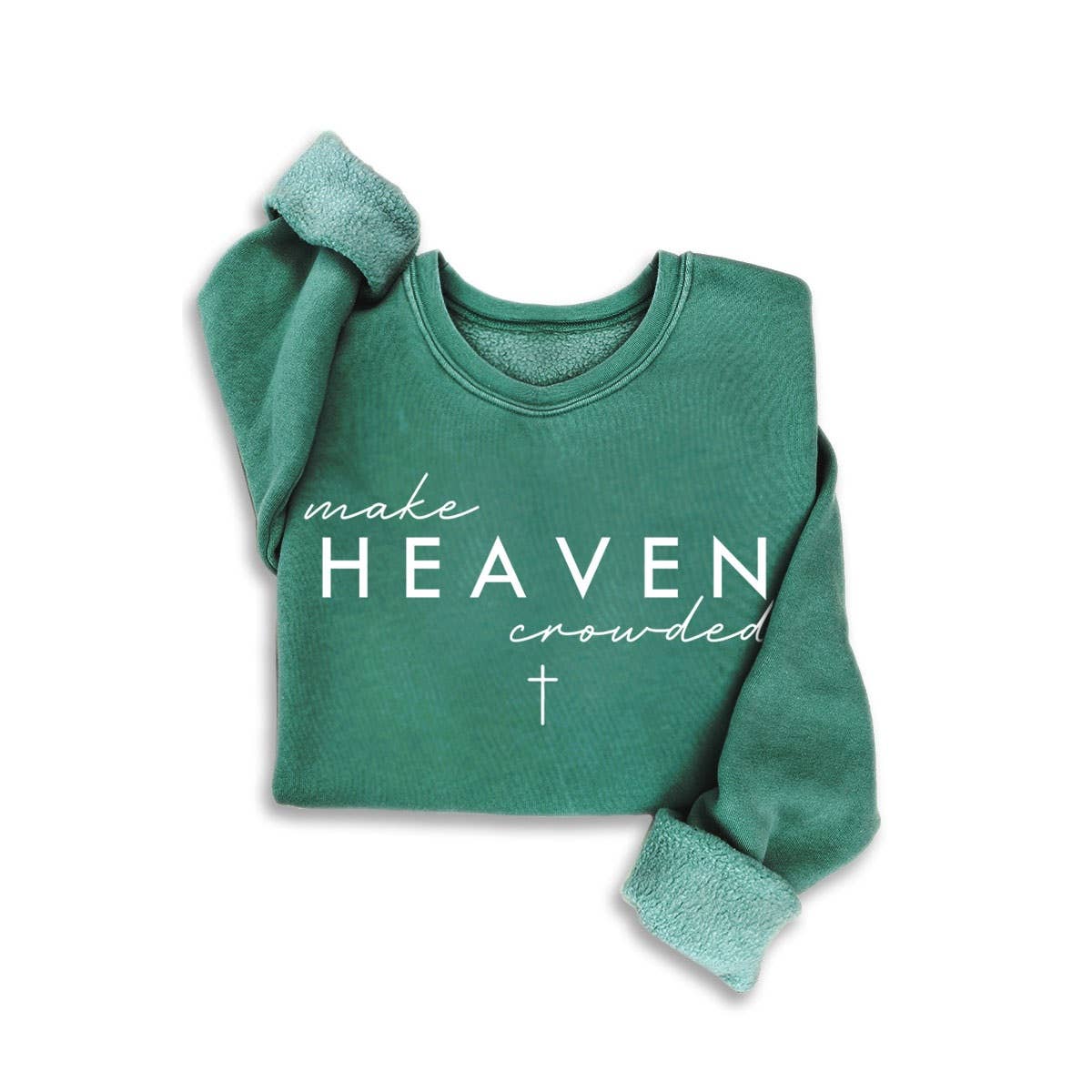 MAKE HEAVEN MINERAL SWEATSHIRTS: MINERAL HEATHER GREY / S-M-L-XL(1-2-2-1)