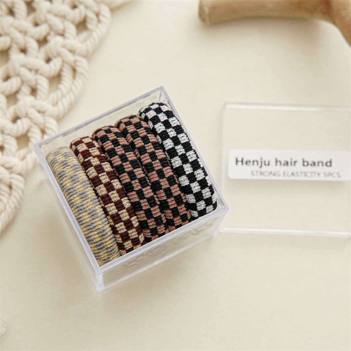 5-PIECE SET OF HIGH ELASTIC HAIR TIES_CWAHA1112: BLACKWHITE / (OS) 3