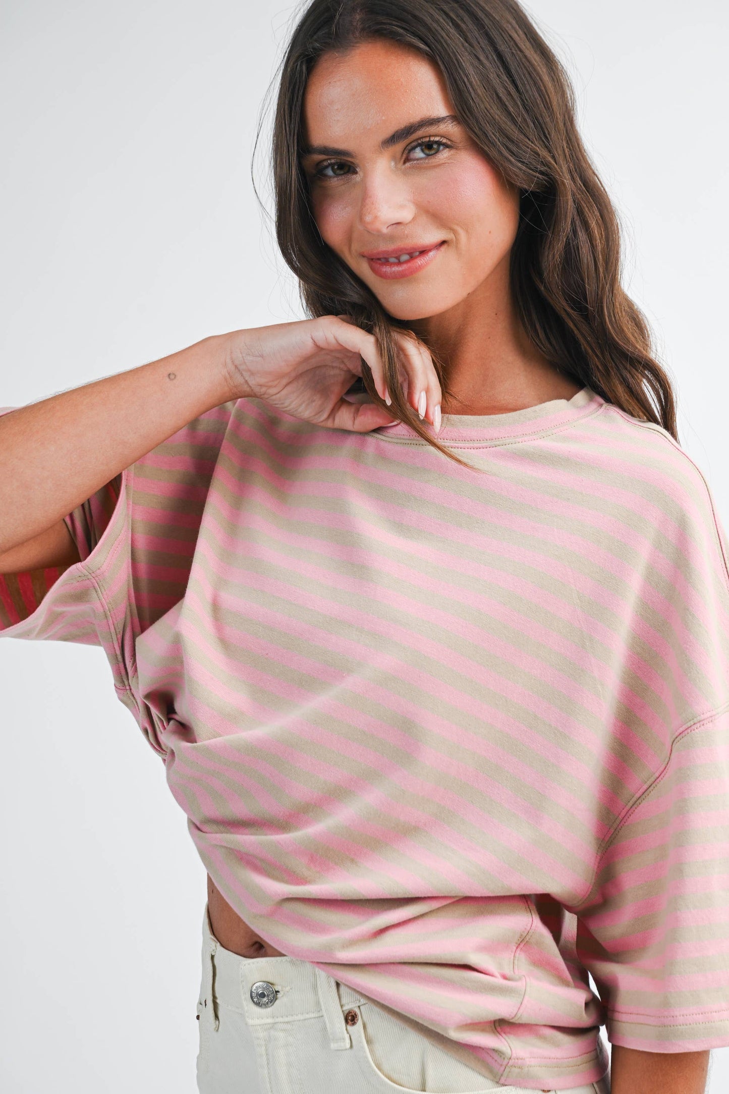 Sweet & Simple Striped OVERSIZED TEE