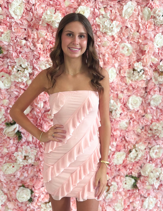 Pink Ruffle Dress