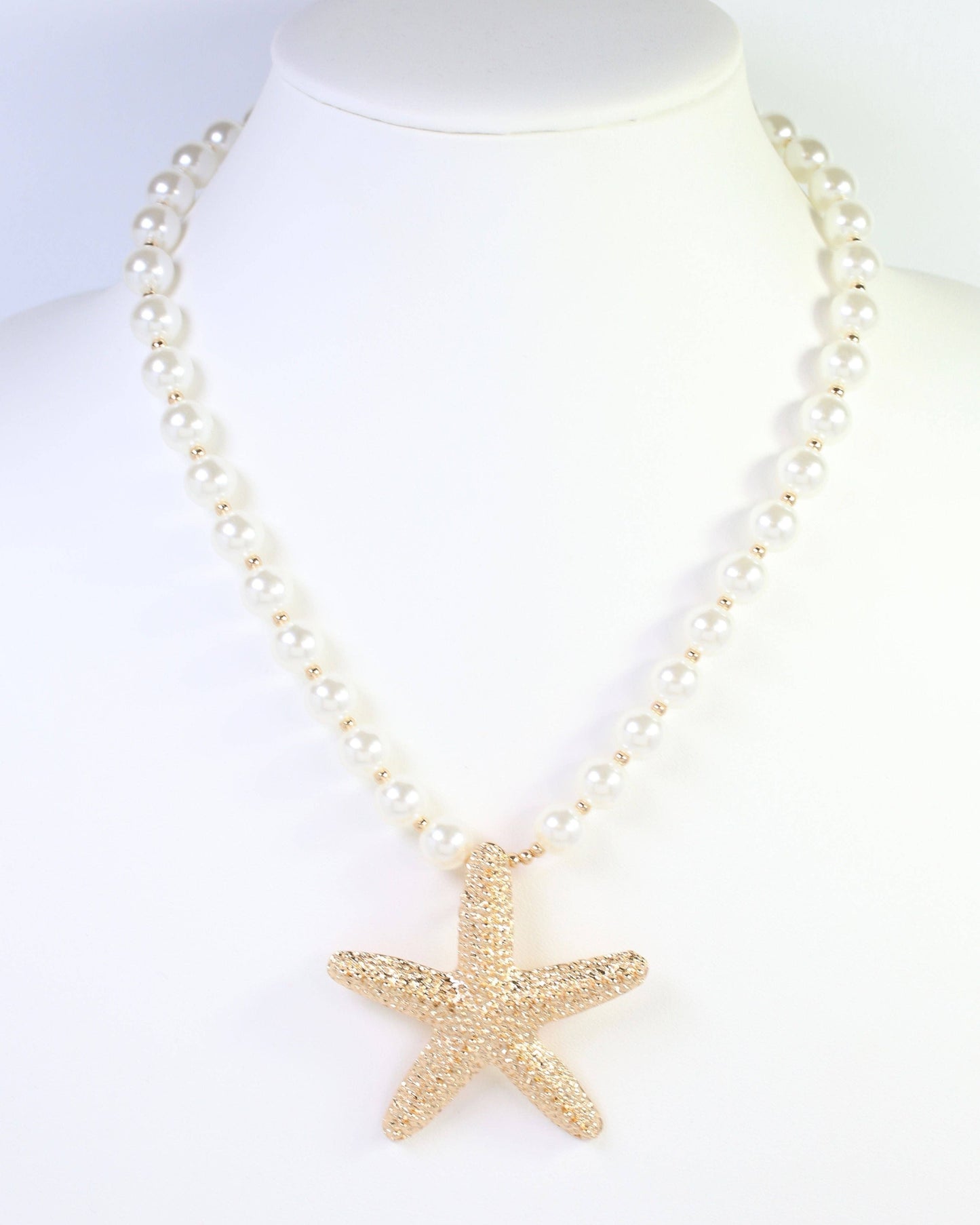 Grand Rapids Starfish Pendant Necklace Pearl: Default