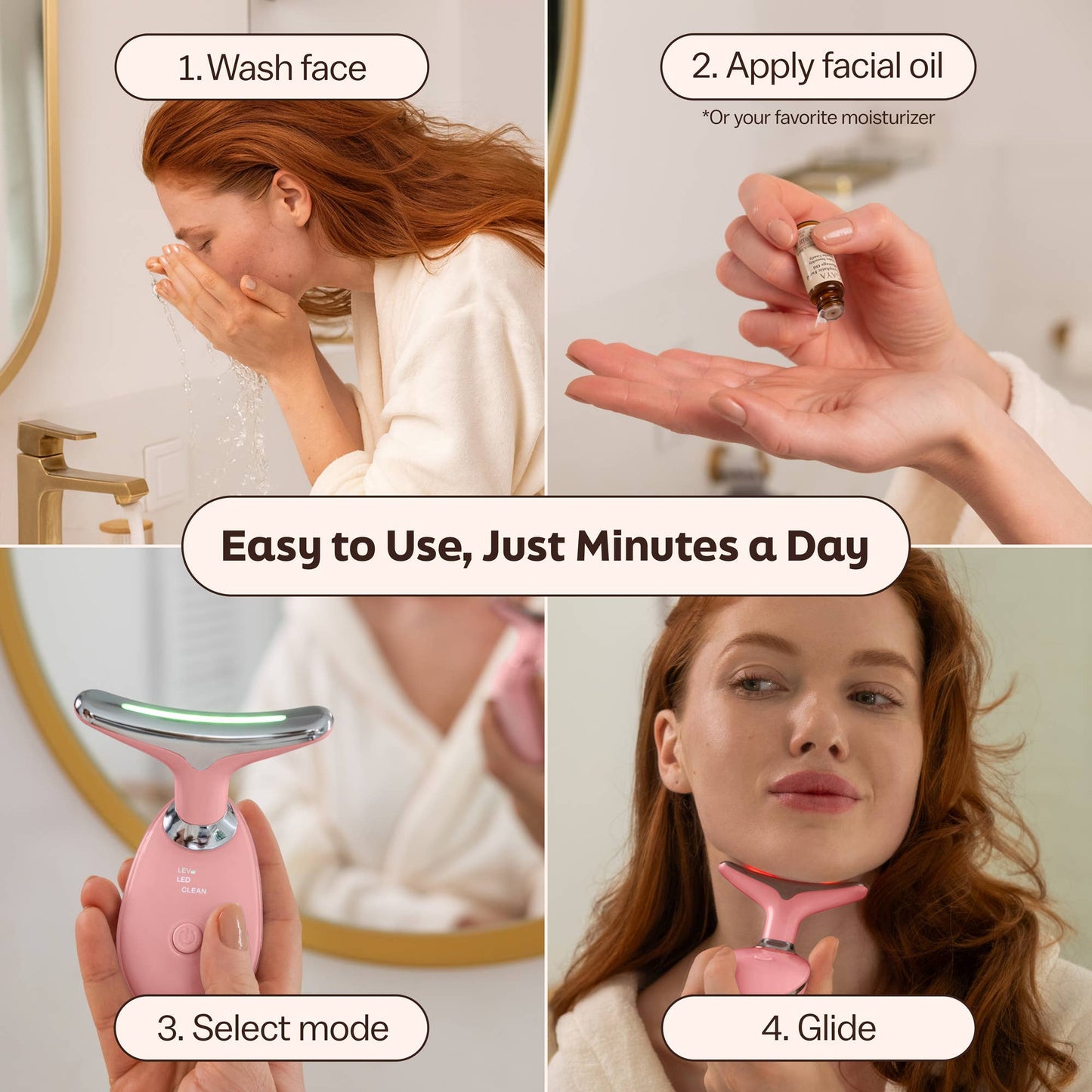 Red Light Therapy 7-in-1 Beauty Wand – Lift, Glow & Smooth