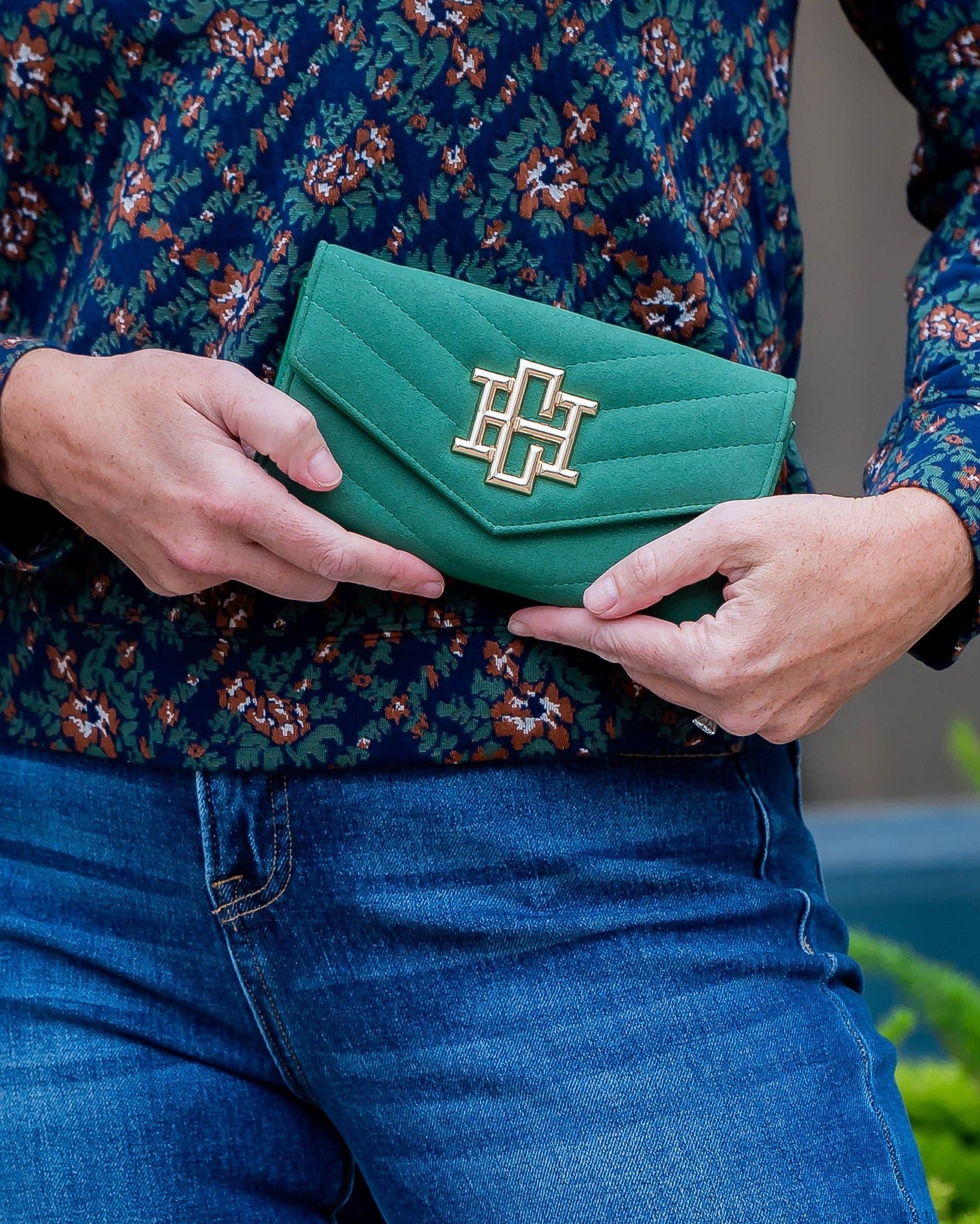 Carlington Clutch/Crossbody Green