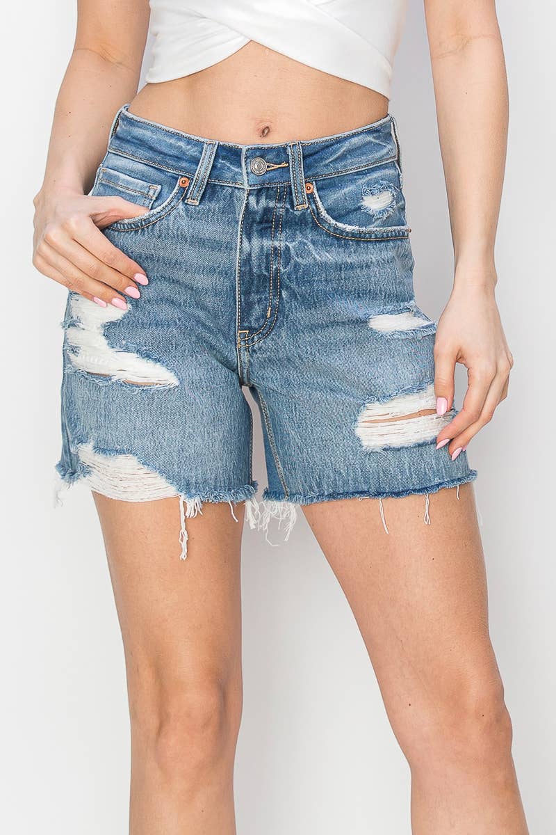 Artemis Vintage*HYBRID STYLE* HIGH RISE MIDI SHORTS