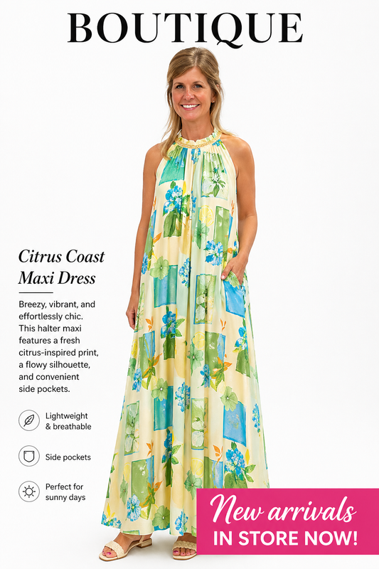 Citrus Coast Maxi Dress
