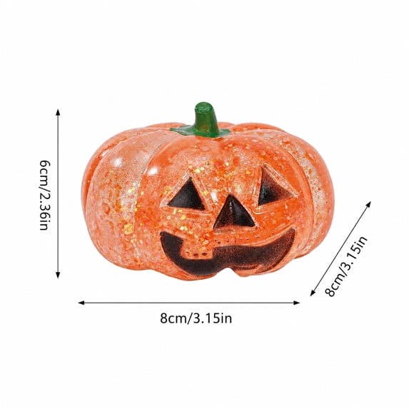 Halloween Ghost Pumpkin Stress Relief Squeeze Toy: Rose Pink Ghost