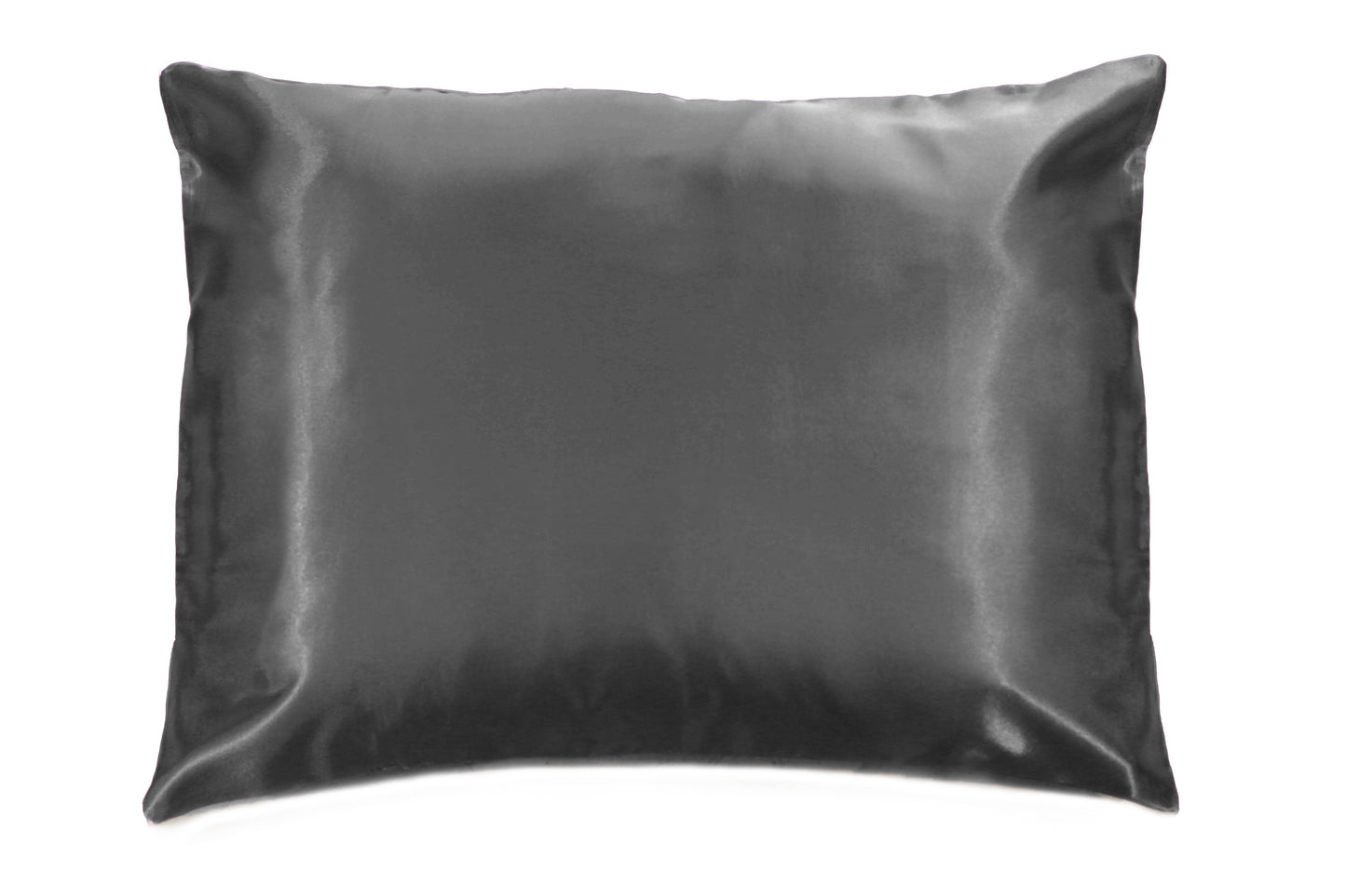 Pink Opalescent Gift Box with Bow - QN/STD Satin Pillowcase : Blue floral