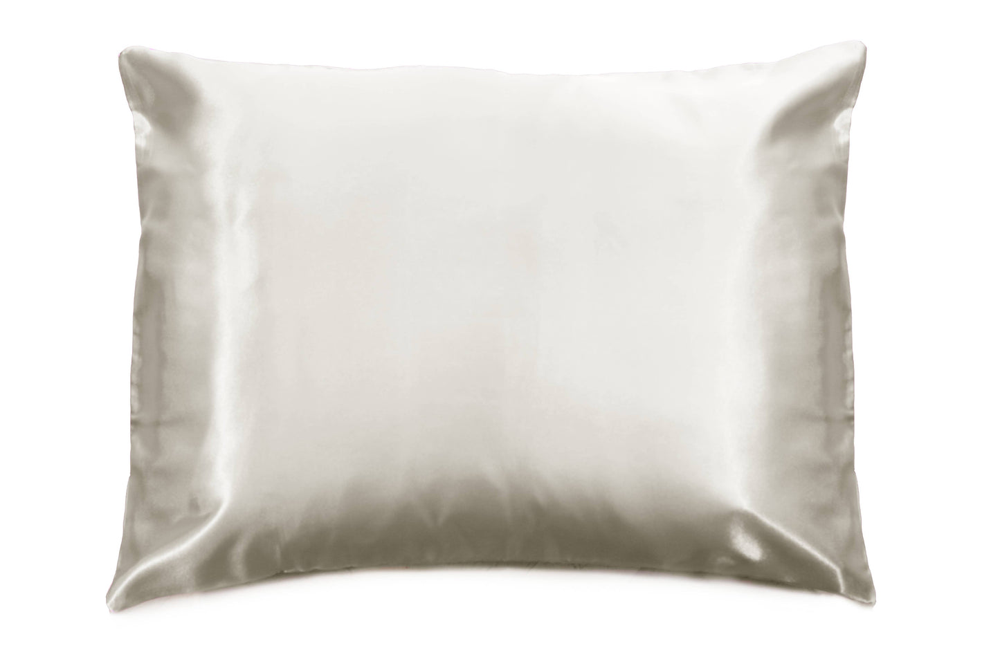 Pink Opalescent Gift Box with Bow - QN/STD Satin Pillowcase : Blue floral