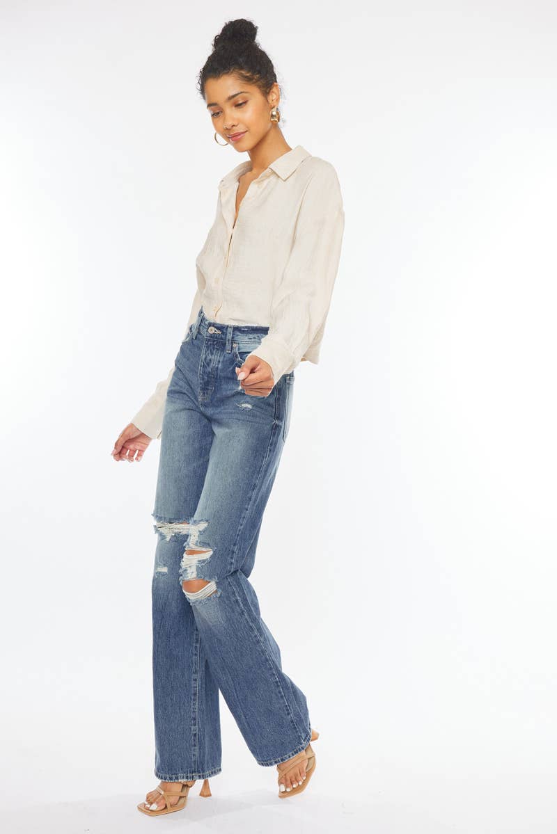 KanCan Ultra High Rise 90’s Wide Leg Flare