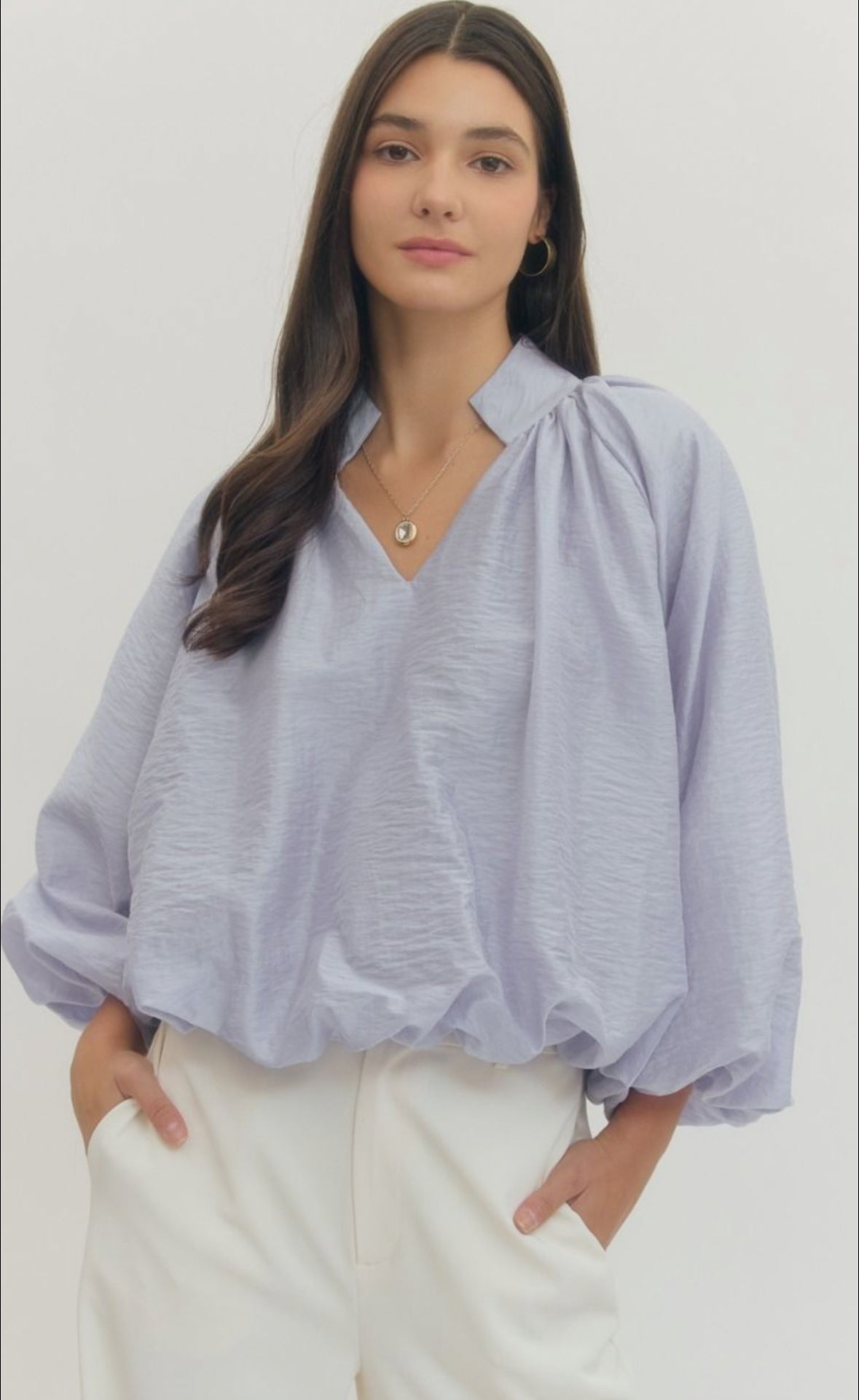 ENTRO Periwinkle Blouse