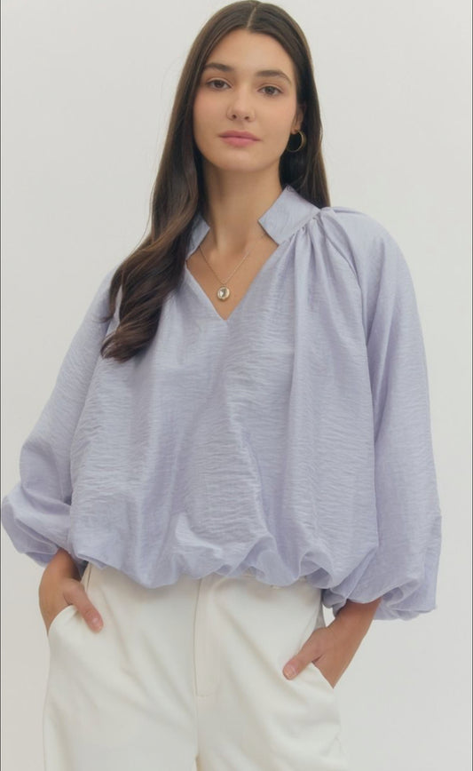 ENTRO Periwinkle Blouse