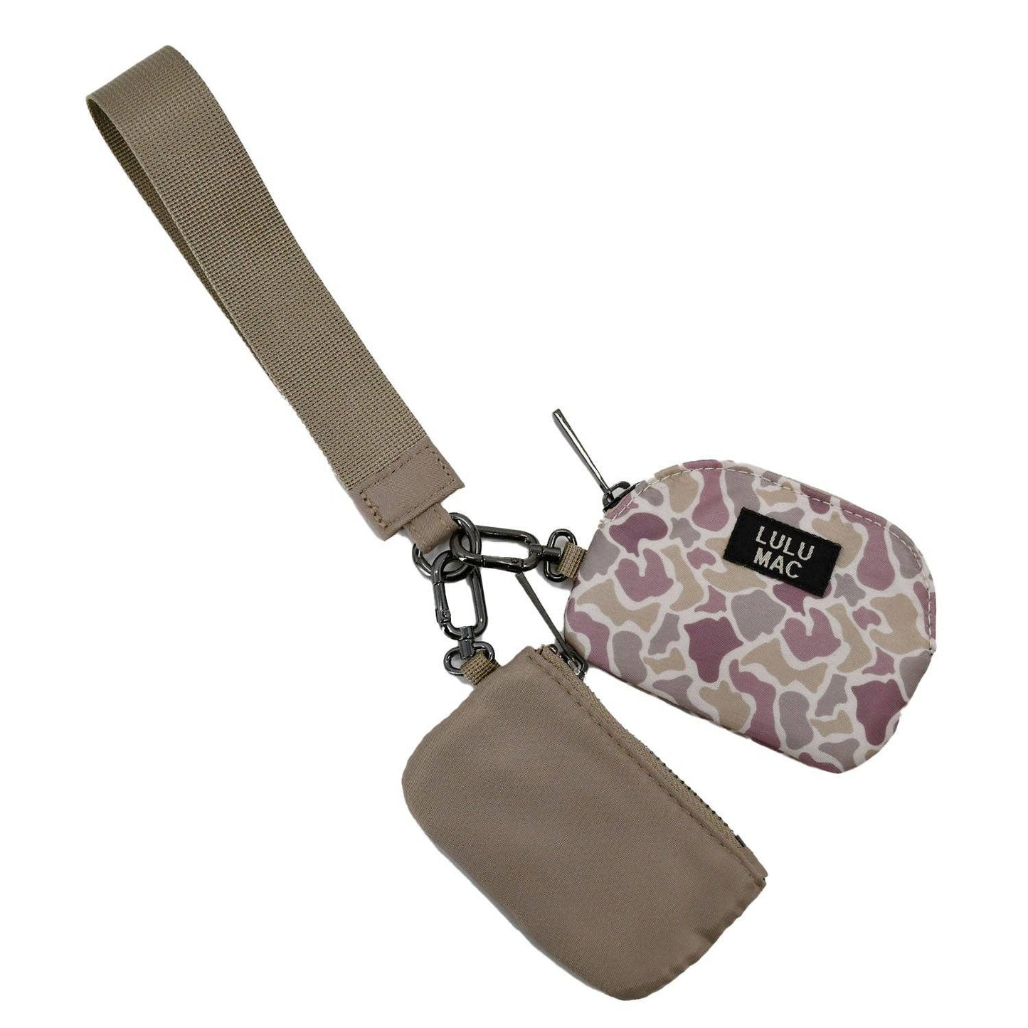 PRE_ORDER_Camo/Beige Lulu Mac Double Pouch Wristlets