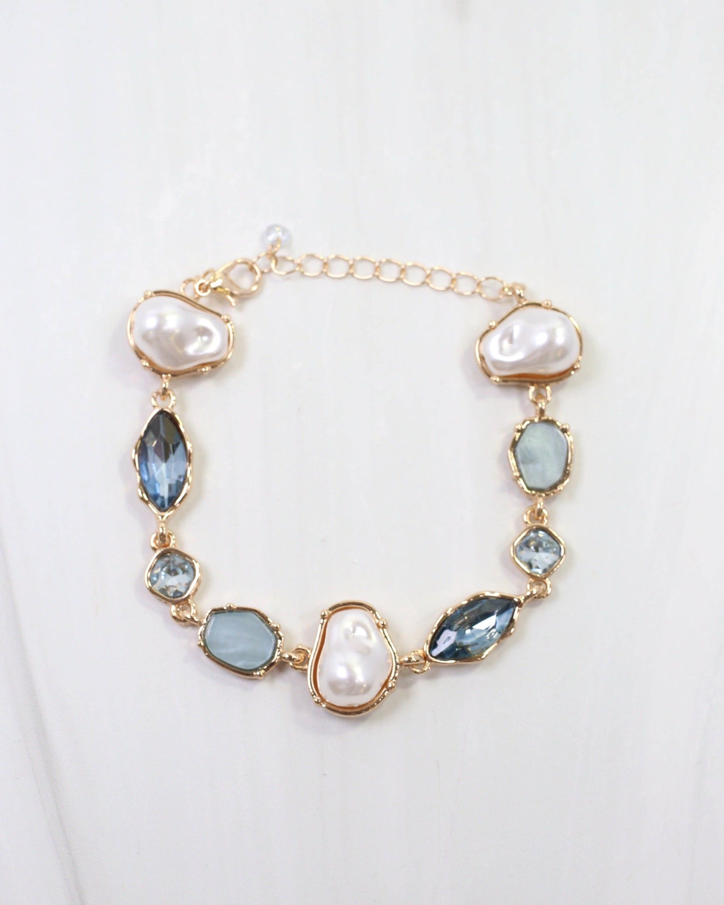 Aleia Pearl and Stone Bracelet Blue: Default