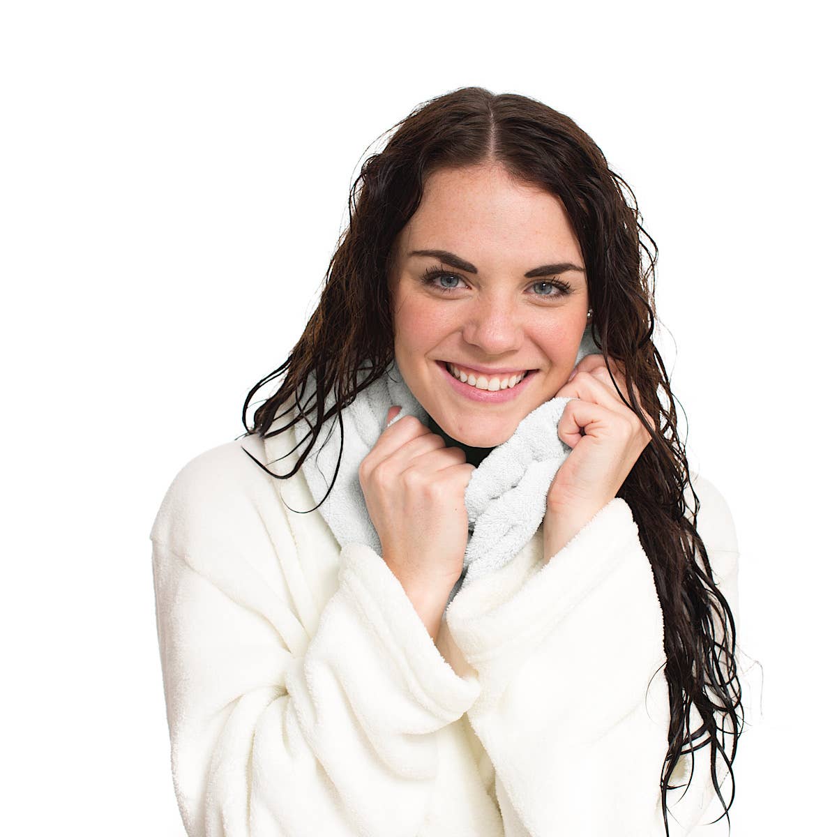 Microfiber Hair Towel - Luxurious Quick Dry: White