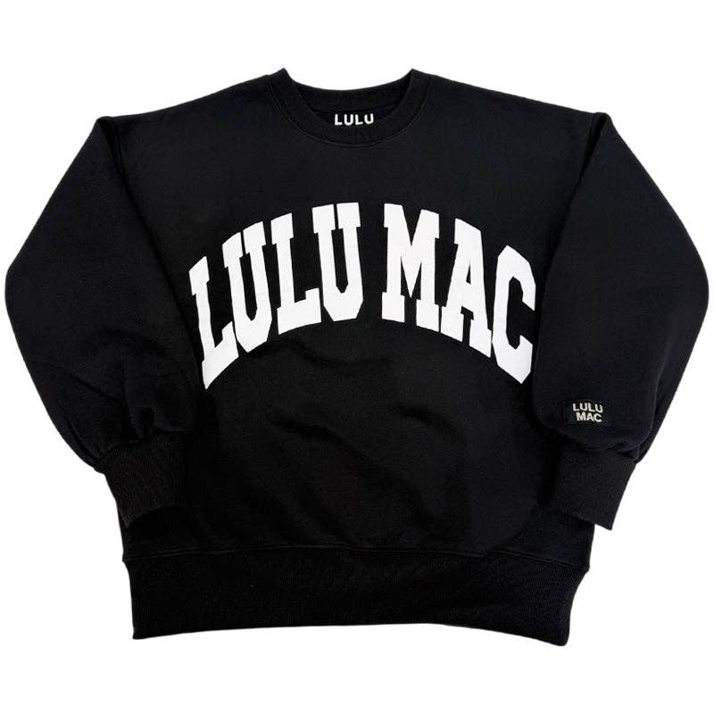 Lulu Mac Sweatshirt Black/White - Puff: Black/White