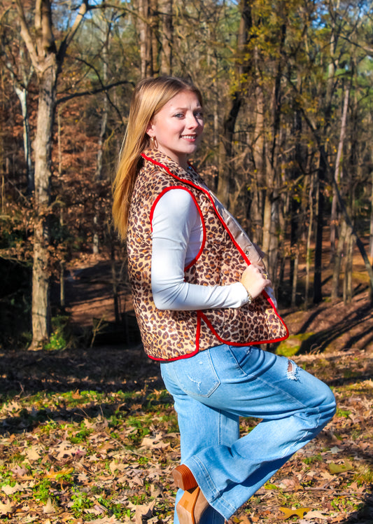 BiBi Leopard Vest