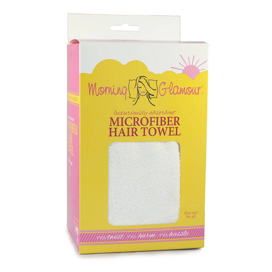 The Patented Microfiber Salon Hair Towel: White